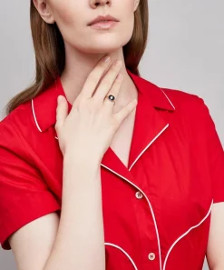 Pascale Monvoisin Rings|Rings^9ct Rose Gold Pierrot Diamond and Bakelite Ring