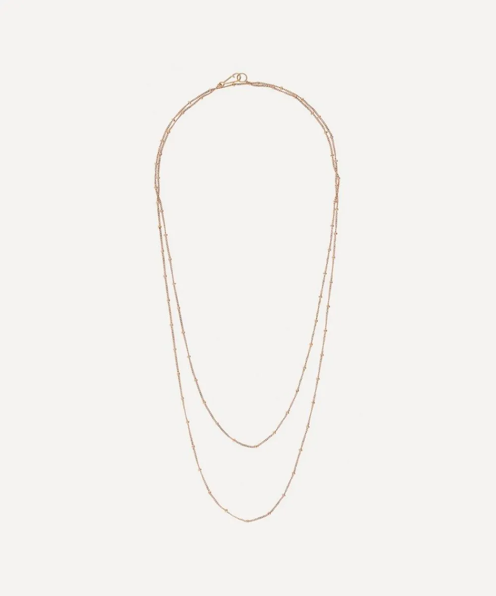 Annoushka Necklaces^14ct Rose Gold Saturn Long Chain Necklace