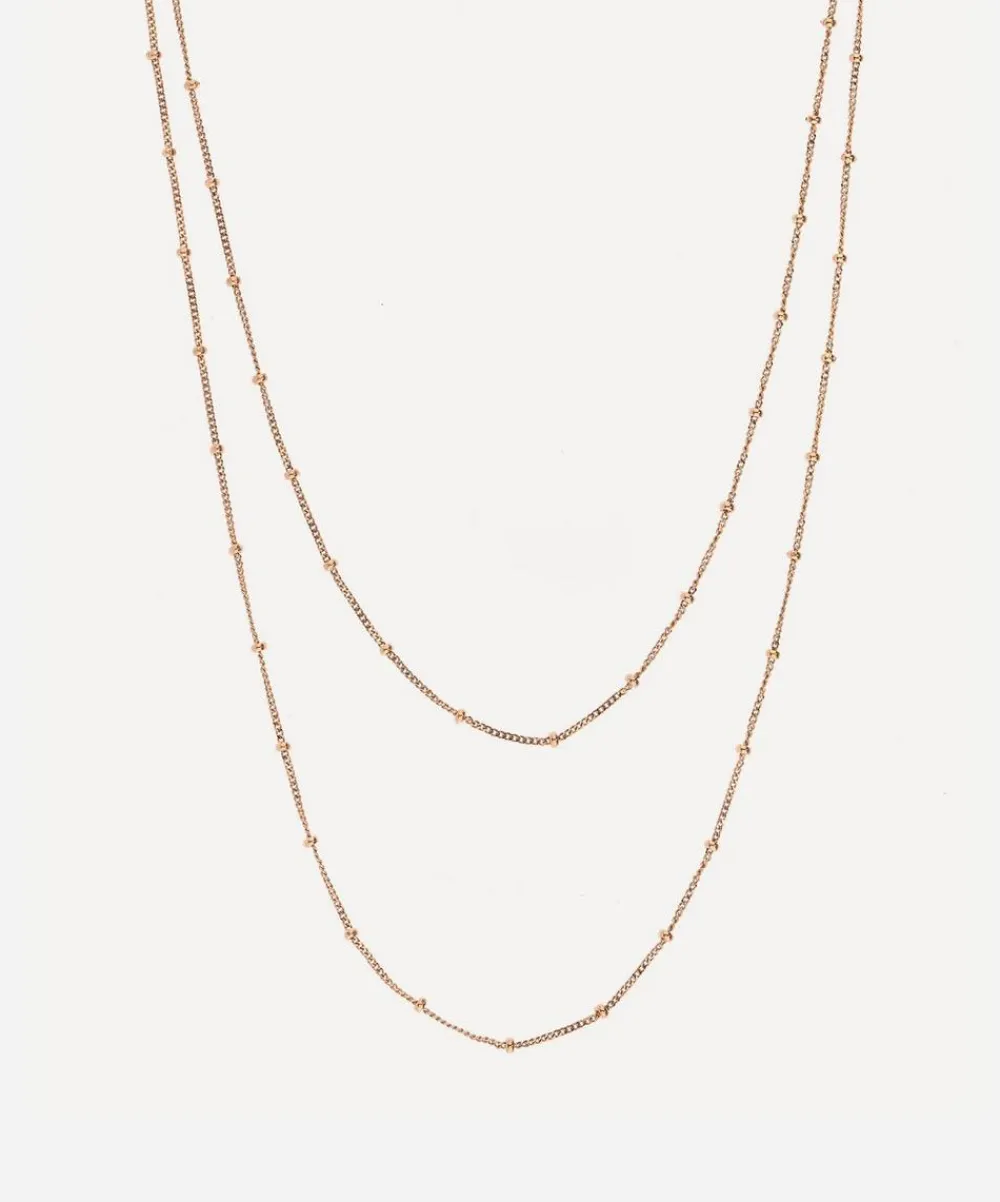 Annoushka Necklaces^14ct Rose Gold Saturn Long Chain Necklace