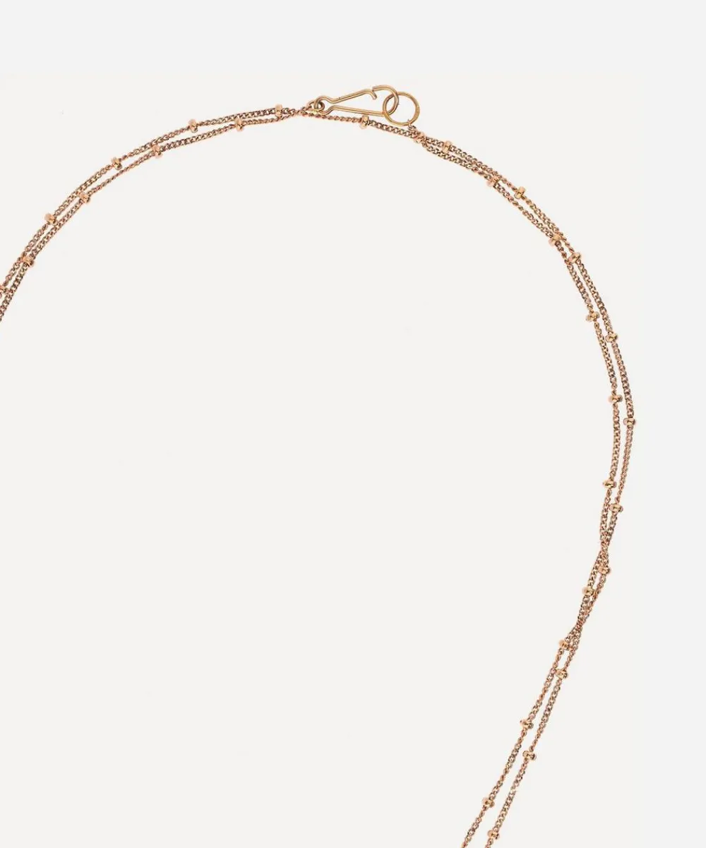 Annoushka Necklaces^14ct Rose Gold Saturn Long Chain Necklace