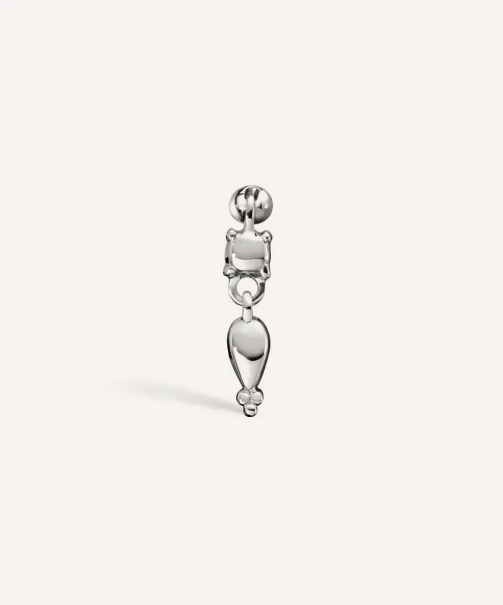 Maria Tash Earrings|Earrings^14ct Single Tassel Threaded Charm Earring
