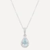 Kojis Charms & Pendants|Charms & Pendants^18ct White Gold Aquamarine and Diamond Pendant Necklace