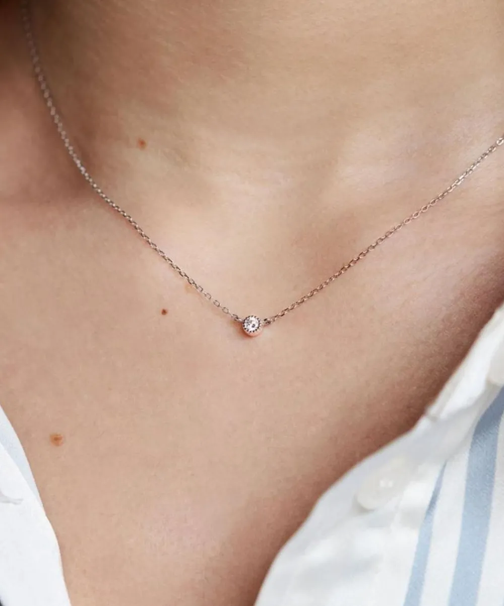 Dinny Hall Necklaces^9ct White Gold Created Diamond Jasmine Pendant Necklace