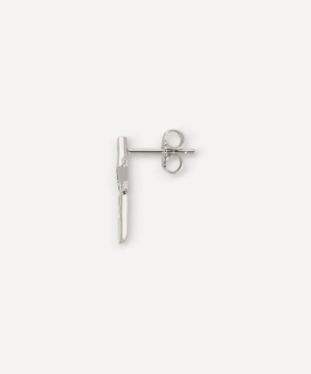 Bibi van der Velden Earrings|Earrings^18ct White Gold Diamond Alligator Ear Climber Earring Left