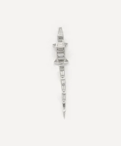 Bibi van der Velden Necklaces|Necklaces^18ct White Gold Diamond Alligator Extra Long Drop Earring