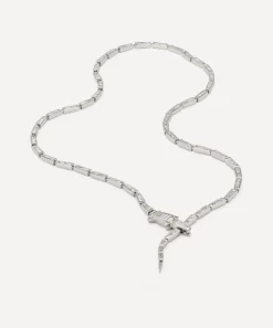 Bibi van der Velden Necklaces|Necklaces^18ct White Gold Diamond Alligator Necklace