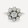 Kojis Rings|Rings^14ct White Gold Diamond Cluster Ring