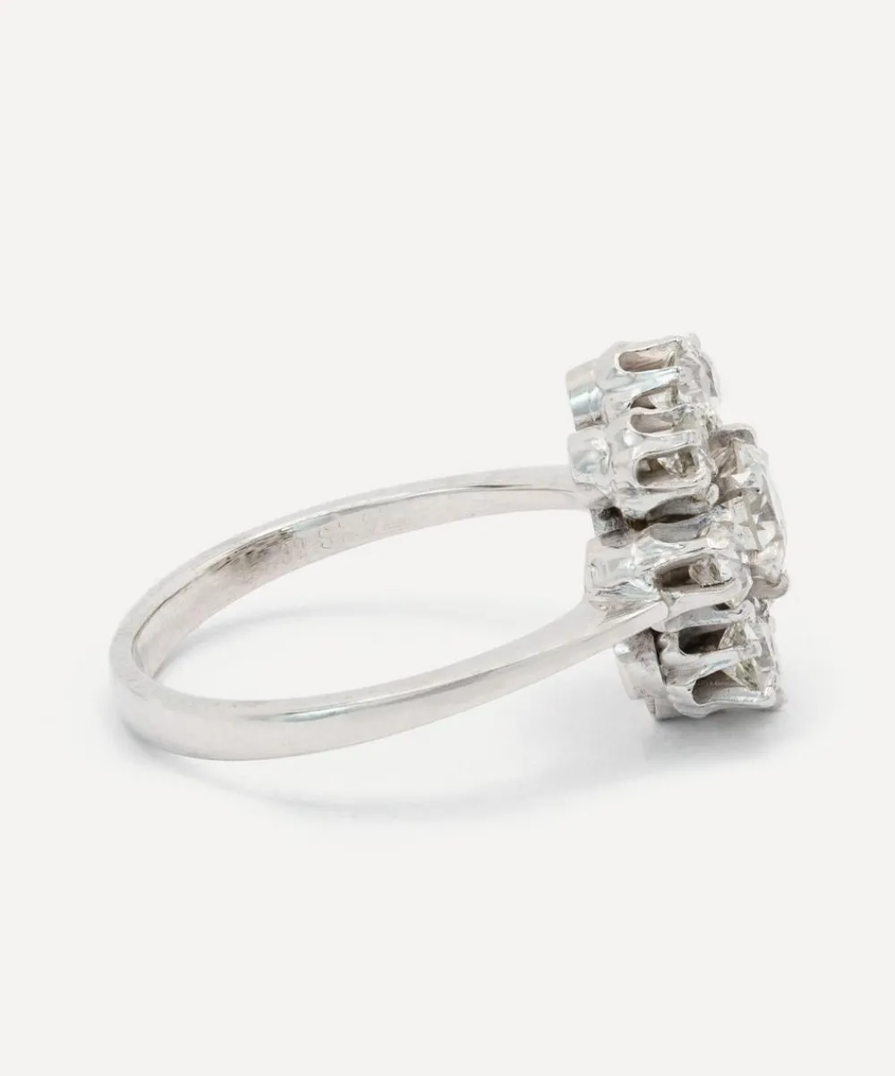 Kojis Rings|Rings^14ct White Gold Diamond Cluster Ring
