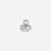 Monica Vinader Earrings^14ct White Gold Diamond Cluster Single Labret Earring