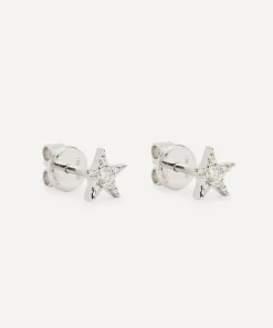 Kojis Earrings|Earrings^18ct White Gold Diamond Star Stud Earrings