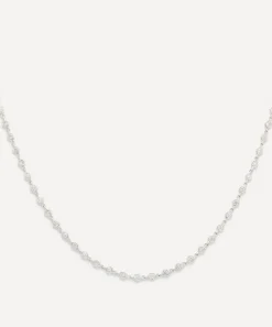 Kojis Necklaces|Necklaces^18ct White Gold Diamond Station Necklace