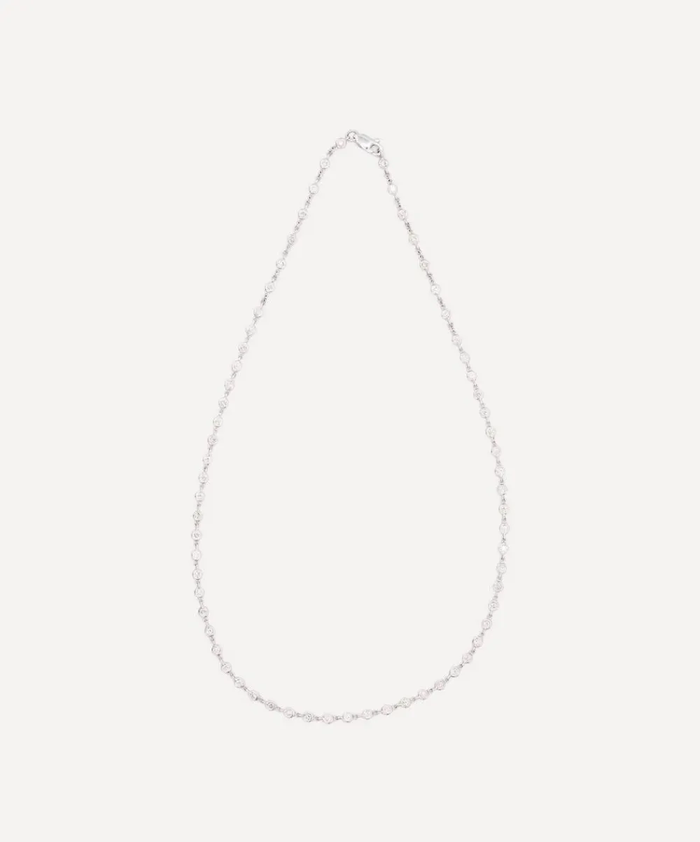 Kojis Necklaces|Necklaces^18ct White Gold Diamond Station Necklace