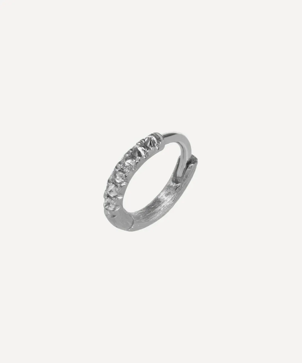 Annoushka Earrings|Earrings^18ct White Gold Dusty Diamonds Hoop Earring