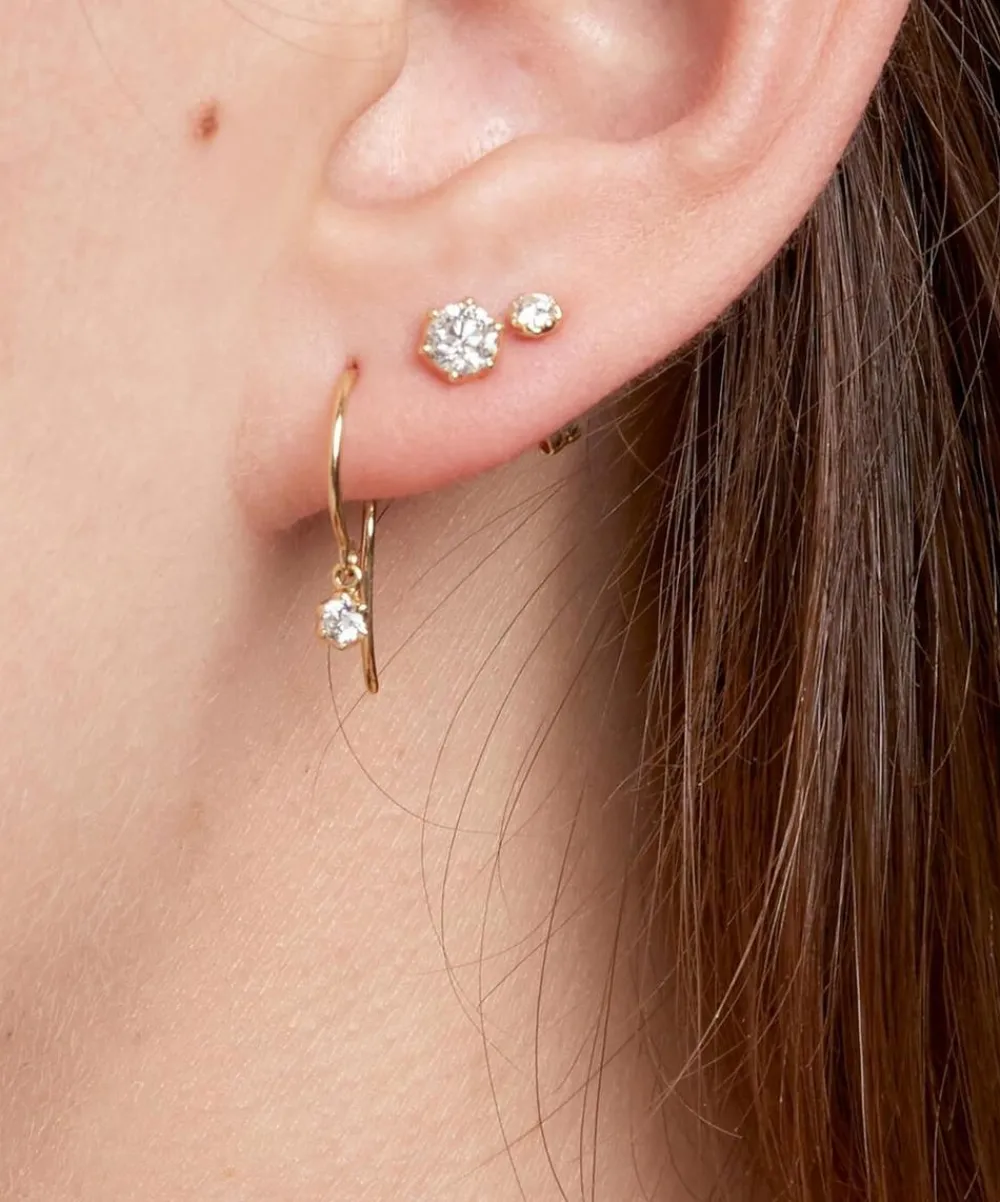 Dinny Hall Earrings^18ct White Gold Elyhara Diamond Stud Earrings