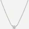 Dinny Hall Necklaces^18ct White Gold Elyhara Small Diamond Pendant Necklace