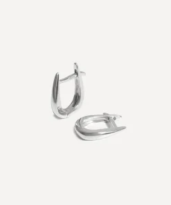Missoma Earrings|Earrings^14ct White Gold Fine Claw Huggie Hoop Earrings