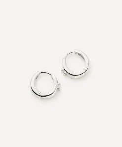 Missoma Earrings|Earrings^14ct White Gold Fine Diamond Dome Huggie Hoop Earrings