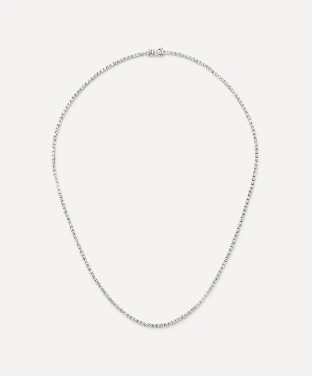 Missoma Necklaces|Necklaces^14ct White Gold Fine Diamond Tennis Necklace