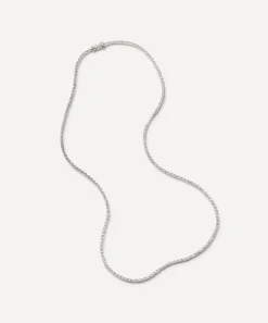 Missoma Necklaces|Necklaces^14ct White Gold Fine Diamond Tennis Necklace