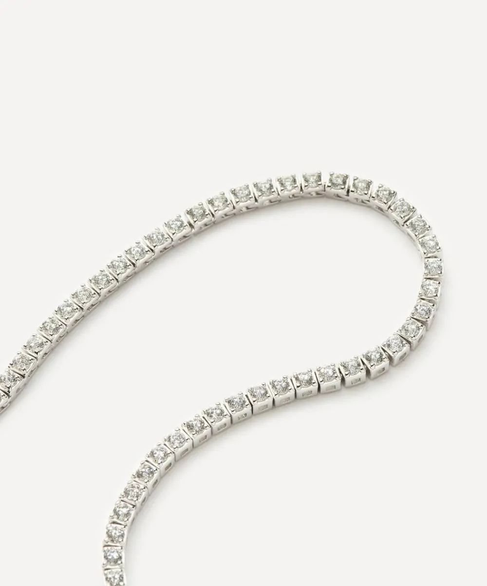 Missoma Necklaces|Necklaces^14ct White Gold Fine Diamond Tennis Necklace