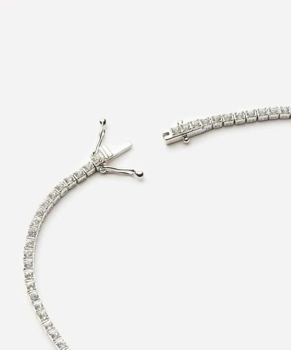 Missoma Necklaces|Necklaces^14ct White Gold Fine Diamond Tennis Necklace