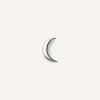 Missoma Earrings^14ct White Gold Fine Moon Stud Earring
