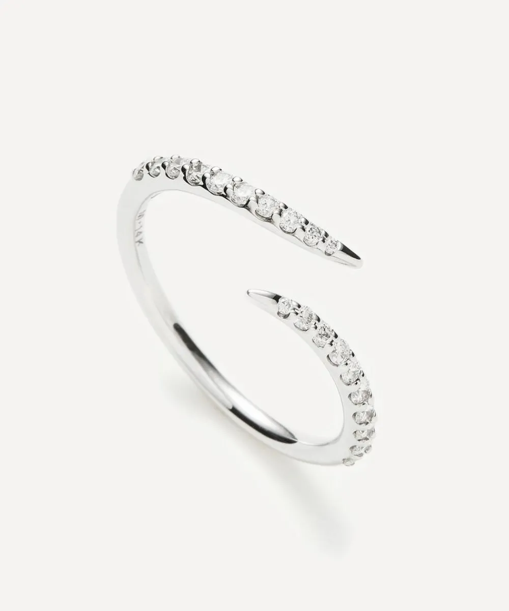 Missoma Rings^14ct White Gold Fine Open Claw Ring