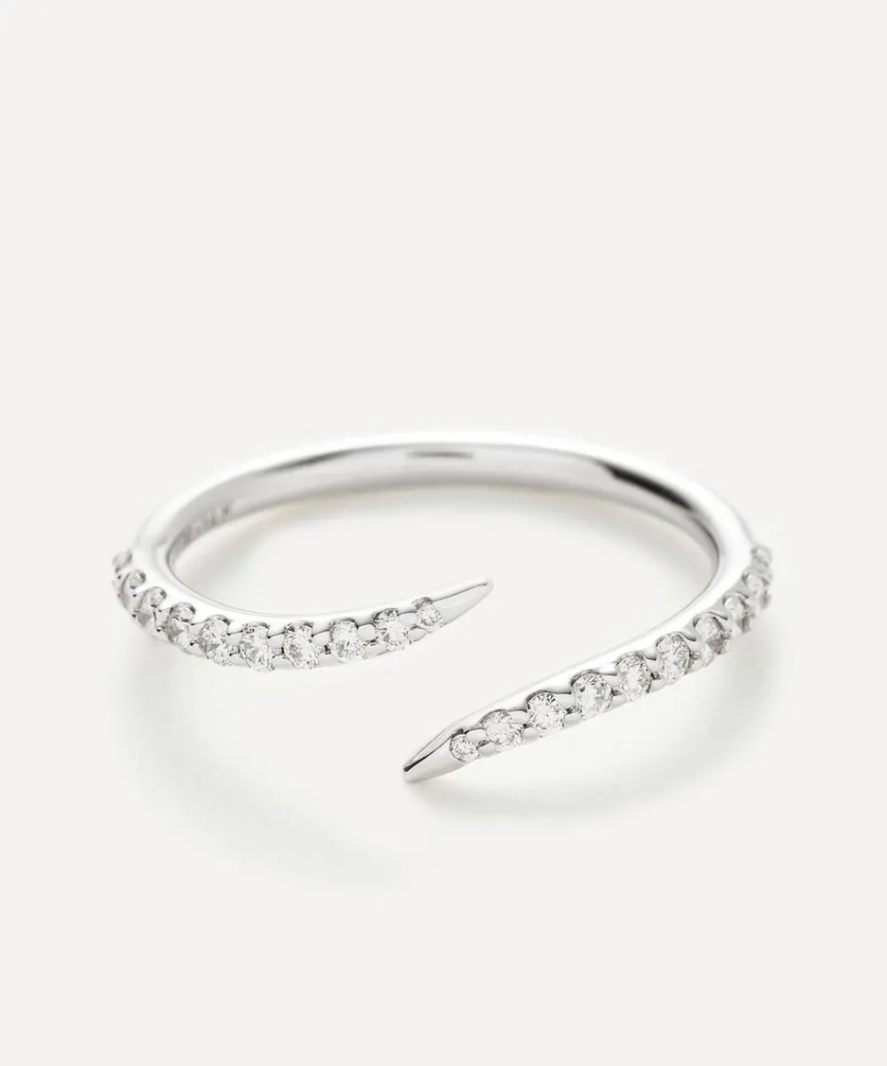 Missoma Rings^14ct White Gold Fine Open Claw Ring