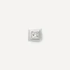 Missoma Earrings|Earrings^14ct White Gold Fine Square Solitaire Stud Earring