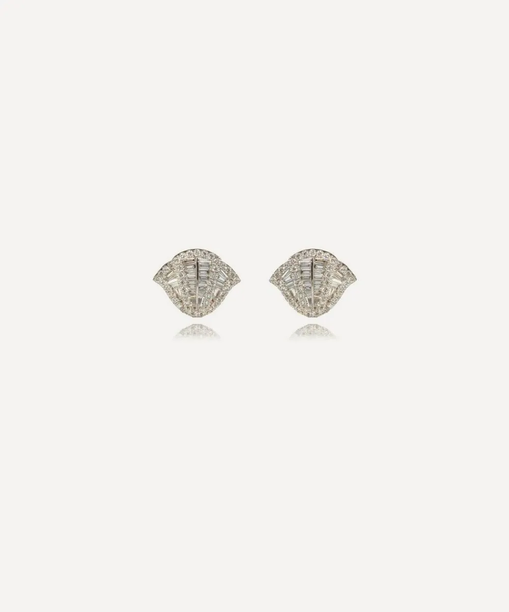 Annoushka Earrings|Earrings^18ct White Gold Flamenco Diamond Stud Earrings