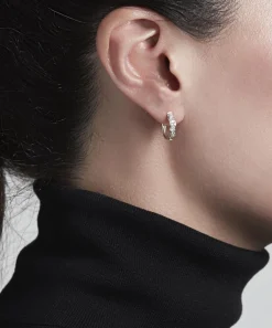 Astley Clarke Earrings^14ct White Gold Interstellar Medium Diamond Hoop Earrings