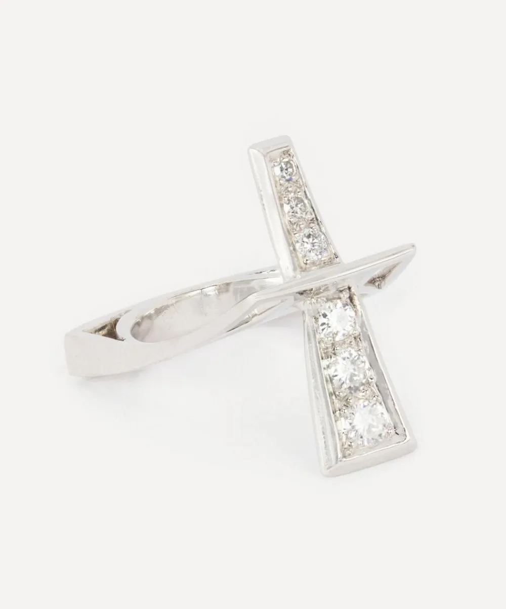 Kojis Rings|Rings^18ct White Gold Modernist Diamond Ring