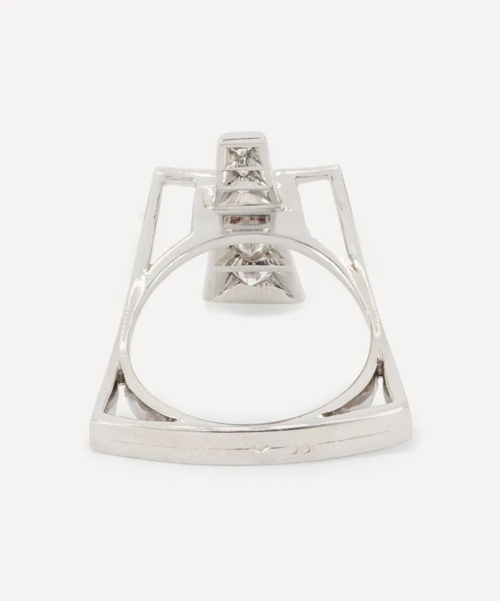 Kojis Rings|Rings^18ct White Gold Modernist Diamond Ring