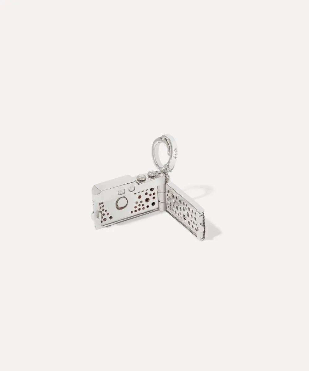 Annoushka Charms & Pendants|Charms & Pendants^18ct White Gold Mythology Diamond Camera Locket Charm