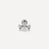 Monica Vinader Earrings^14ct White Gold Nura Mini Pebble Cluster Single Labret Earring