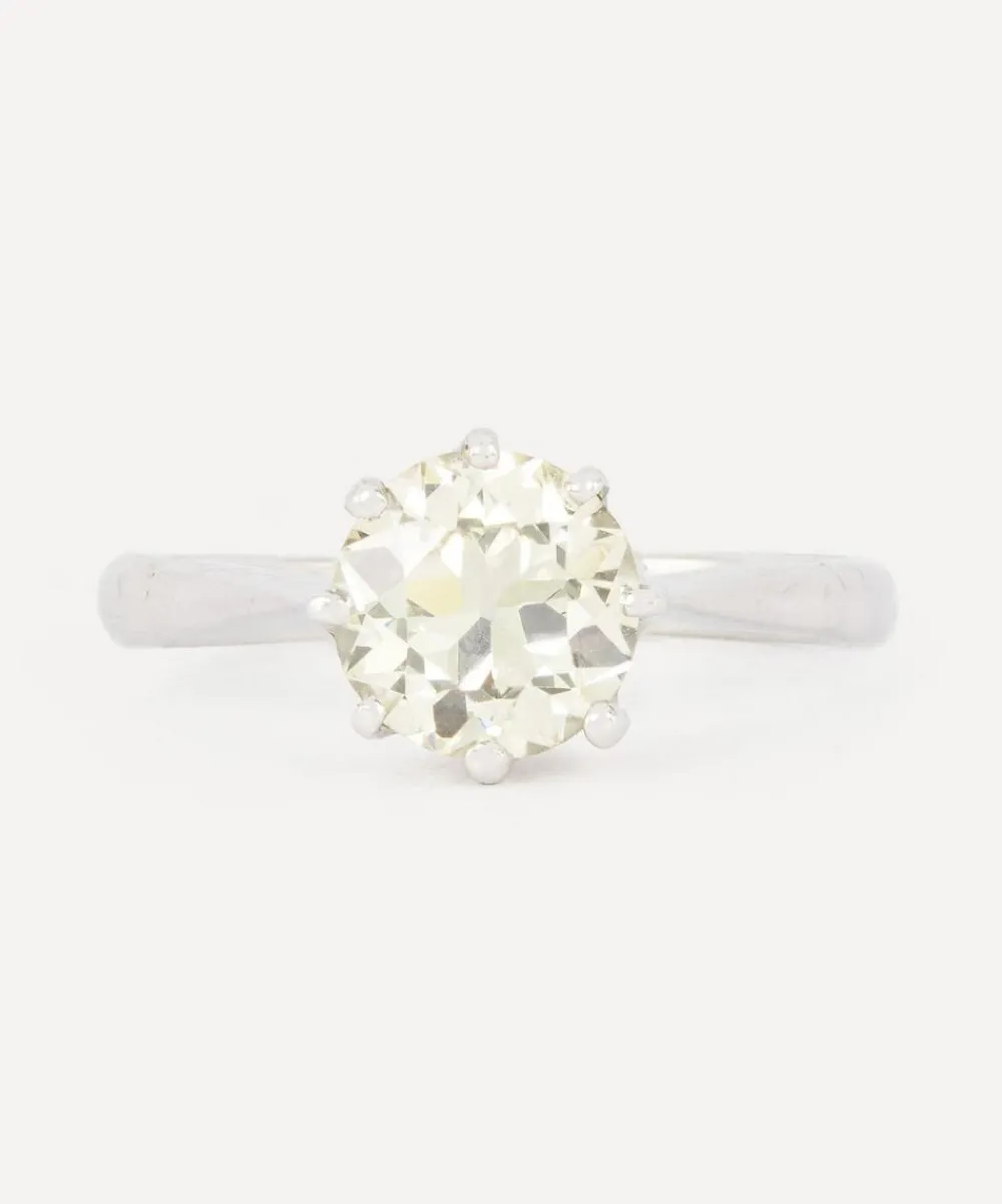 Kojis Rings|Rings^18ct White Gold Old Cut Solitaire Diamond Ring