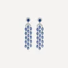 Kojis Earrings|Earrings^18ct White Gold Sapphire and Diamond Chandelier Drop Earrings