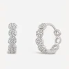 Dinny Hall Earrings^9ct White Gold Shuga Pavé Diamond Huggie Hoop Earrings