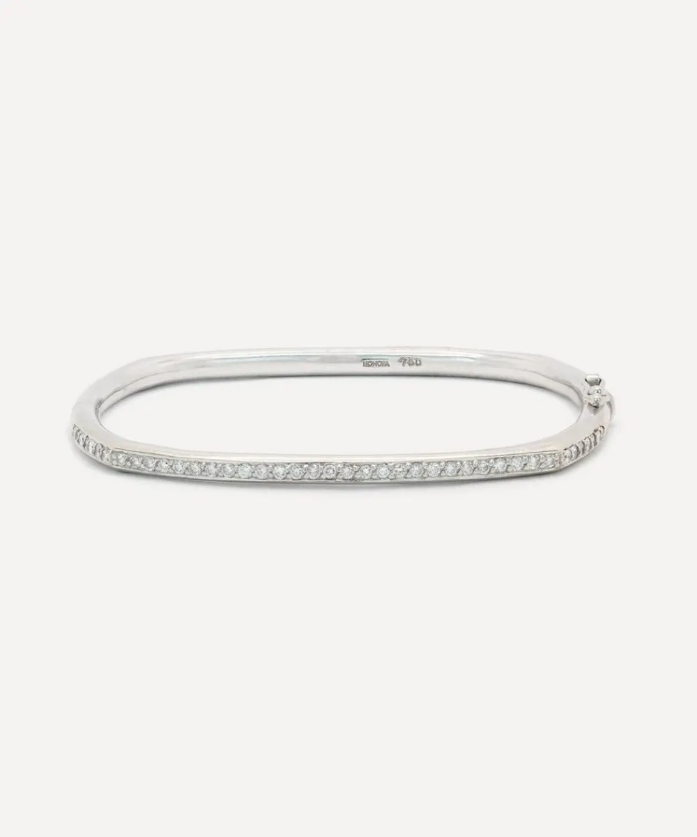 Kojis Bracelets|Bracelets^18ct White Gold Vintage Diamond Bangle Bracelet