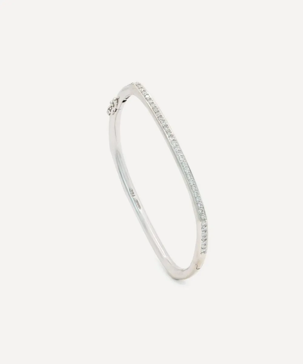 Kojis Bracelets|Bracelets^18ct White Gold Vintage Diamond Bangle Bracelet