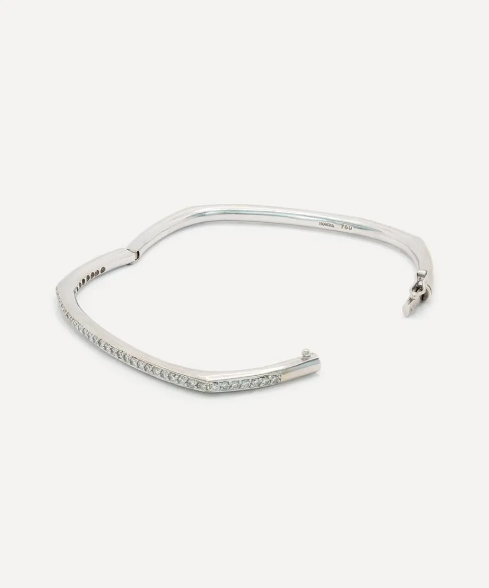 Kojis Bracelets|Bracelets^18ct White Gold Vintage Diamond Bangle Bracelet