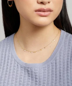 Sia Taylor Necklaces|Necklaces^18ct-24ct Gold Tiny Random Rainbow Dots Necklace
