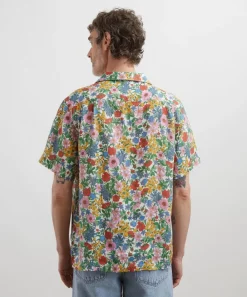 Liberty Shirts^Cuban Collar Hemp Shirt in Clarabell