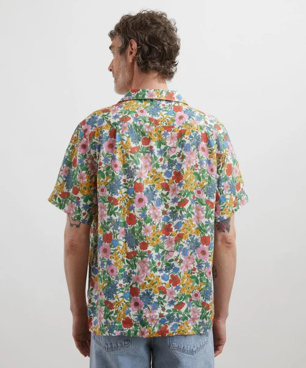 Liberty Shirts^Cuban Collar Hemp Shirt in Clarabell