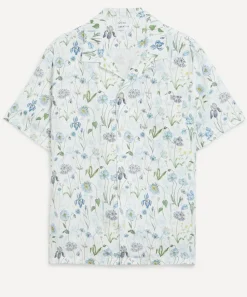 Liberty Shirts^Cuban Collar Hemp Shirt in Meadow Muse