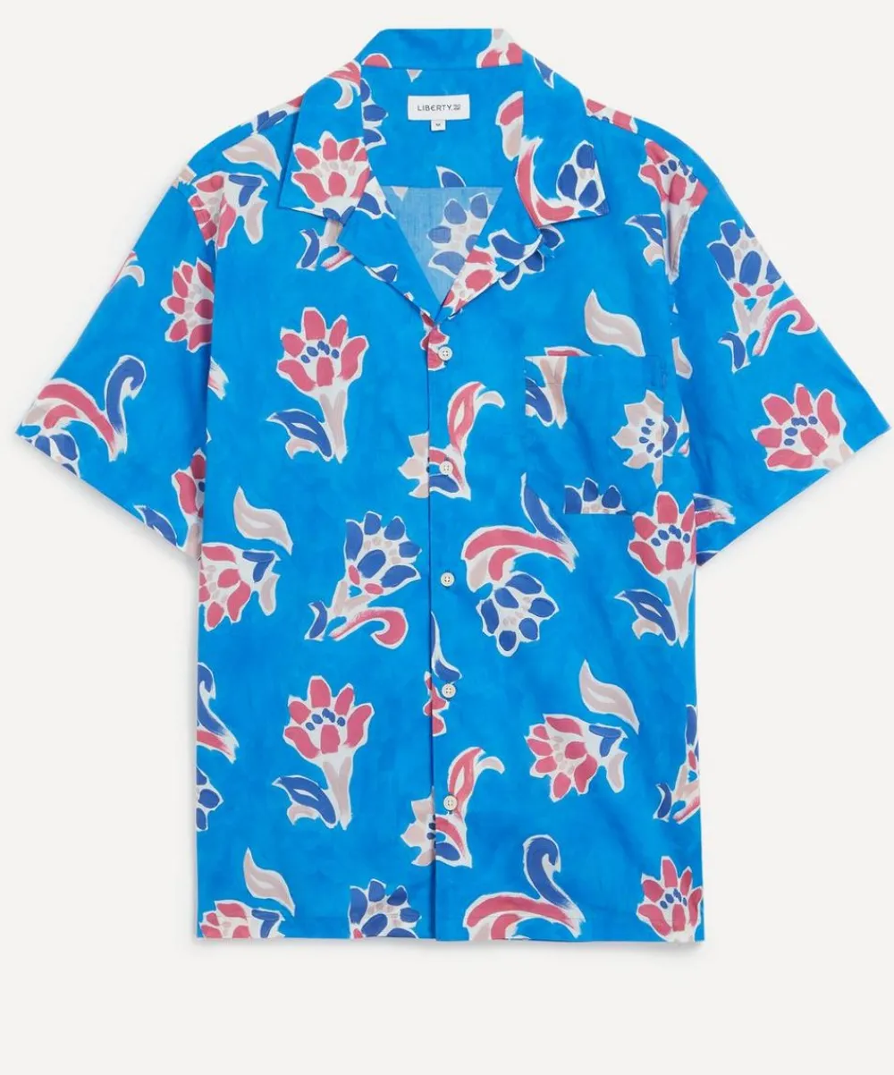 Liberty Shirts^Cuban Collar Tana Lawn™ Cotton Shirt in Leighton’s Mural