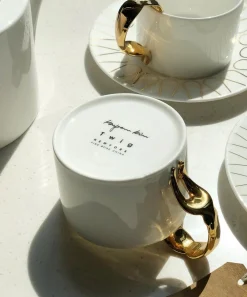 Twig New York Mugs^Cutlery Fork Handle Cup and Saucer