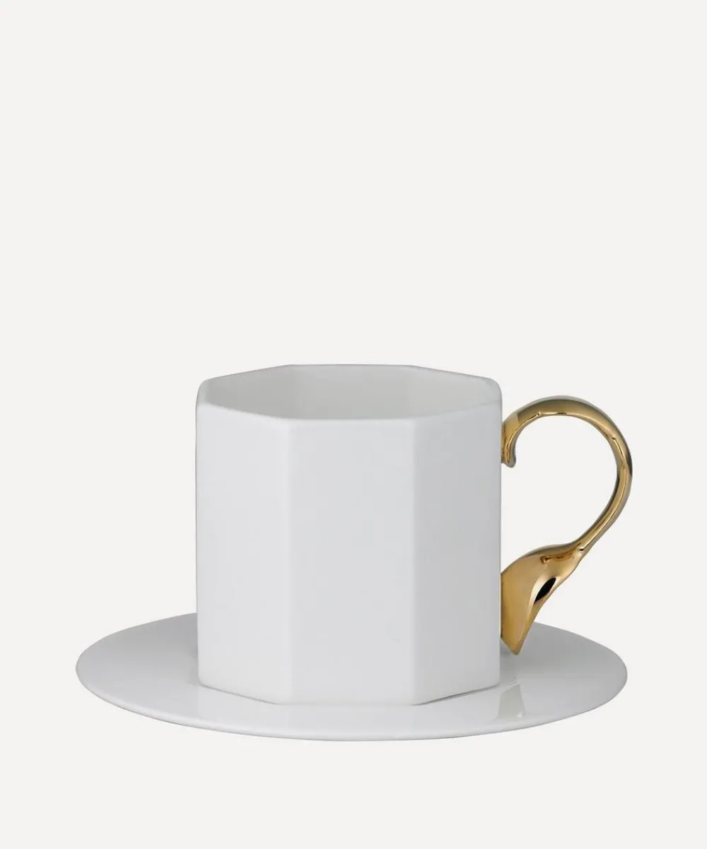 Twig New York Mugs^Cutlery Spoon Handle Cup and Saucer