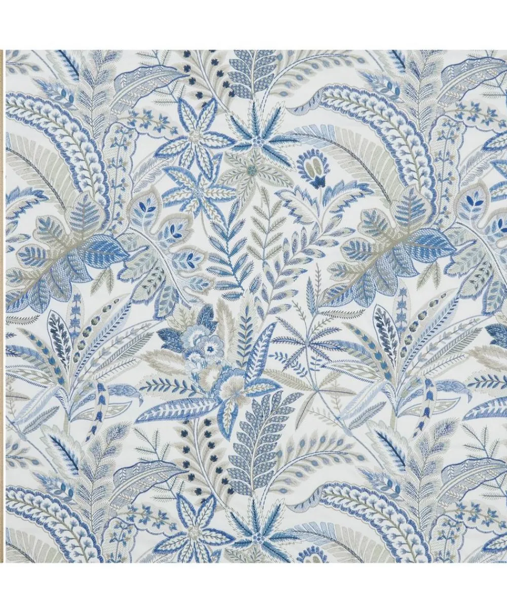 Liberty Interiors Furnishing Fabrics^Cypress Stitch in Lapis