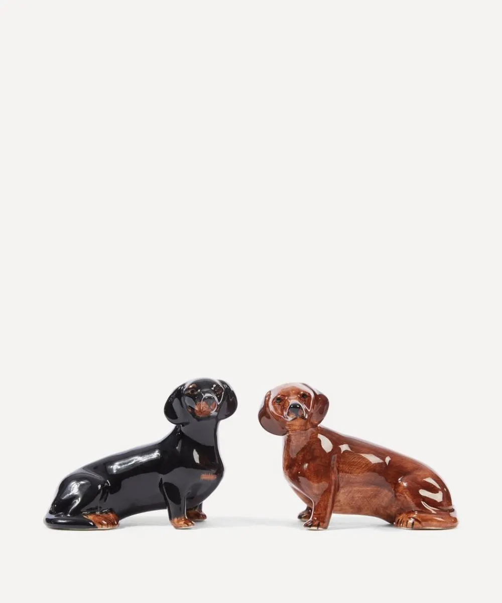 Quail Tableware^Dachshund Salt and Pepper Shakers